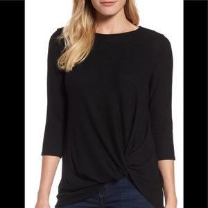 Gibson Cozy Twist Front Pullover